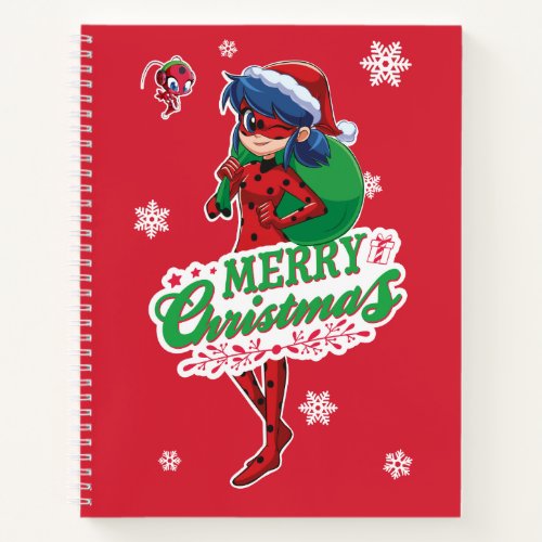 Ladybug  Merry Christmas Notebook