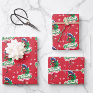 Ladybug Merry Christmas Wrapping Paper Sheets