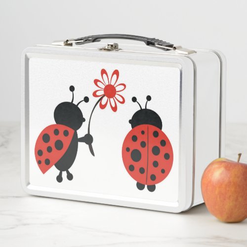 Ladybug Metal Lunch Box