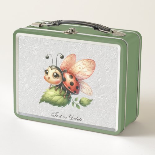 Ladybug Metal Lunch Box