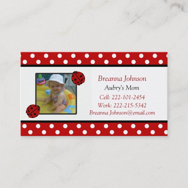 Ladybug: Mom Contact Card (Front)