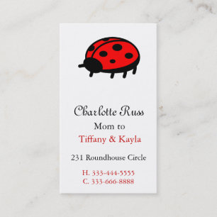 Ladybug Mommy Card