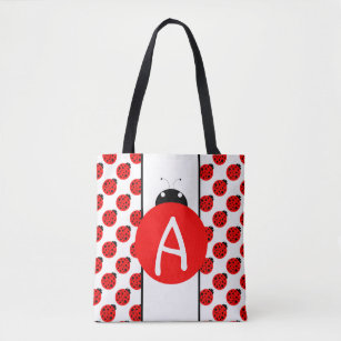 Ladybug Monogram Tote Bag