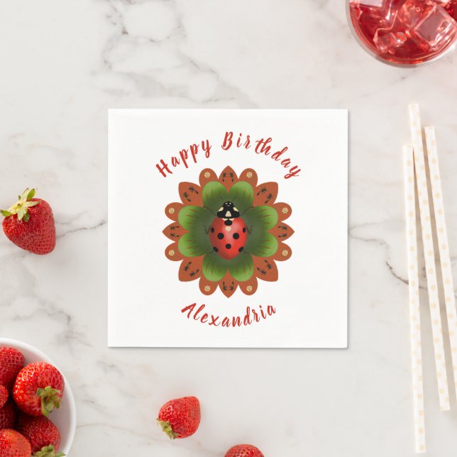 Ladybug Napkins (Insitu)