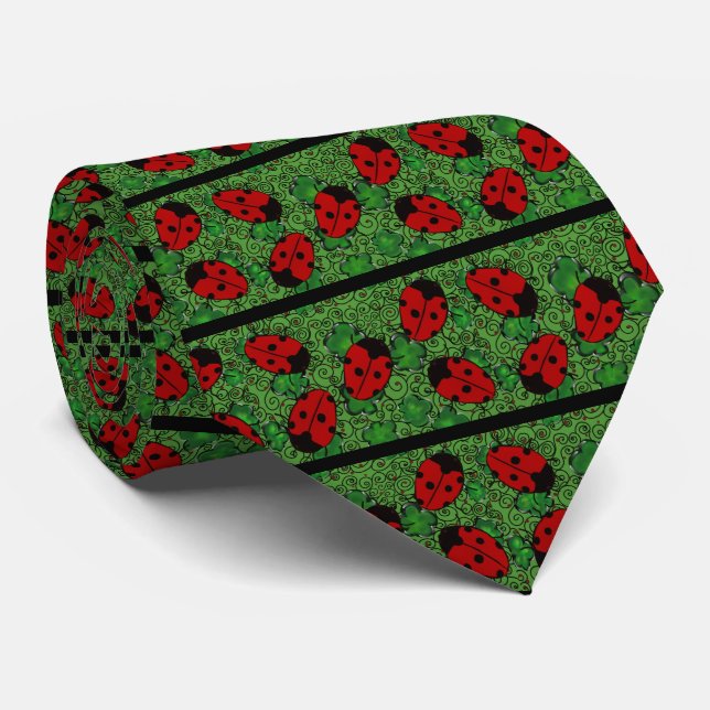 Ladybug Neck Tie (Rolled)