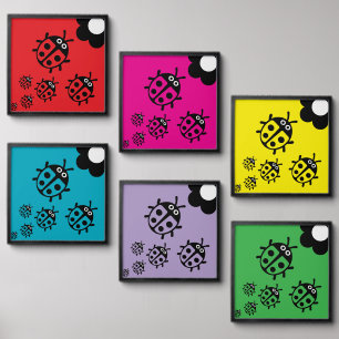 ladybug Nursery Decor Peel And Stick Photo Tile
