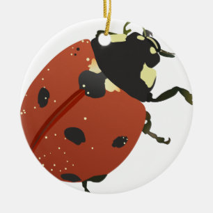 LadyBug Office Home Personalize Destiny Destiny'S Ceramic Ornament