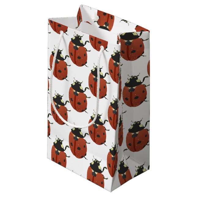 LadyBug Office Home  Personalize Destiny Destiny'S Small Gift Bag (Front Angled)