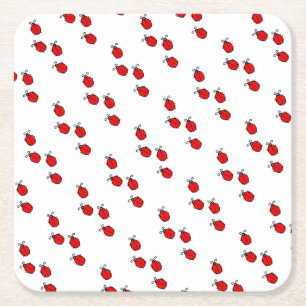 LadyBug Office Home Personalize Destiny Destiny'S Square Paper Coaster