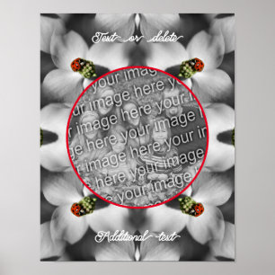Ladybug On Dogwood Personalized Add Your Photo Poster