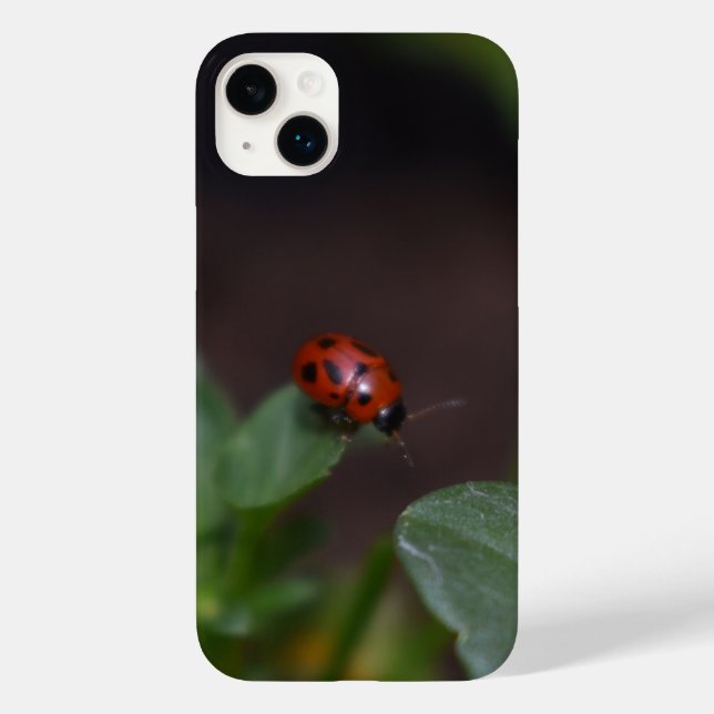 Ladybug on Flowers Case-Mate iPhone Case (Back)