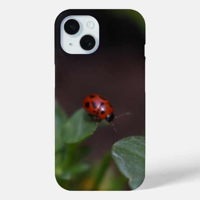 Ladybug on Flowers Case-Mate iPhone Case (Back)