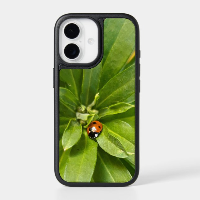 Ladybug on Flowers Otterbox iPhone Case (Back)