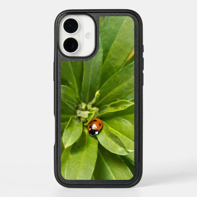 Ladybug on Flowers Otterbox iPhone Case (Back)