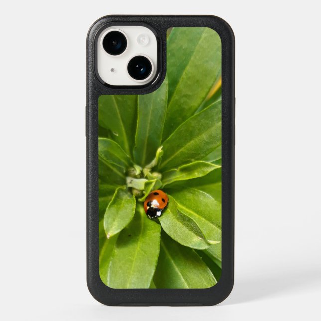 Ladybug on Flowers Otterbox iPhone Case (Back)