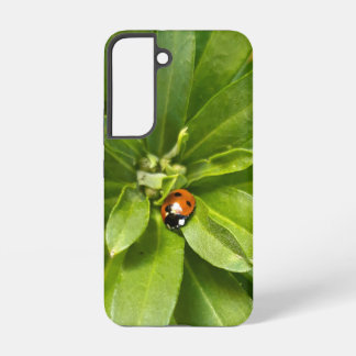Ladybug on Flowers Samsung Galaxy S22 Case