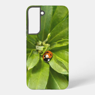 Ladybug on Flowers Samsung Galaxy S22+ Case