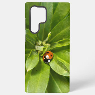 Ladybug on Flowers Samsung Galaxy S22 Ultra Case