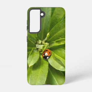 Ladybug on Flowers Samsung Galaxy S21 Case