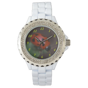 Ladybug on Flowers Watch