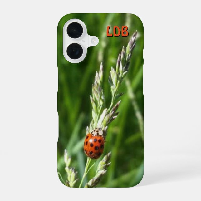 Ladybug on Grass Iphone Case (Back)