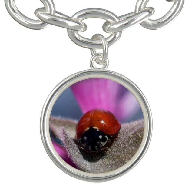 Ladybug On Leaf Bracelet (Design)