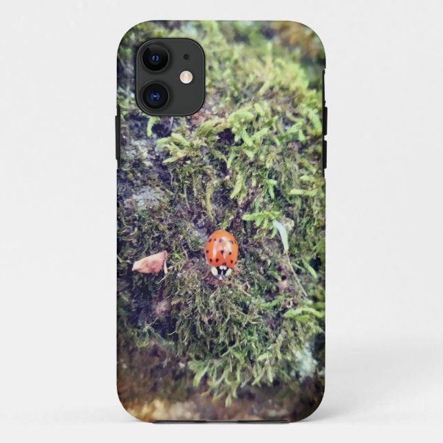Ladybug on moss photography Case-Mate iPhone case (Back)