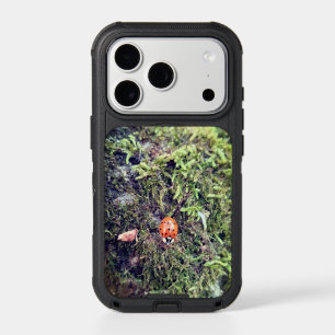 Ladybug on moss photography iPhone 17 pro case