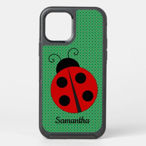 Ladybug on Polka Dots Design Otterbox Case