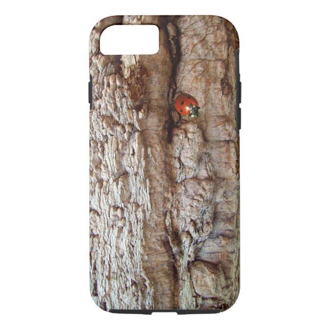 Ladybug on tree bark Case-Mate iPhone case (Back)