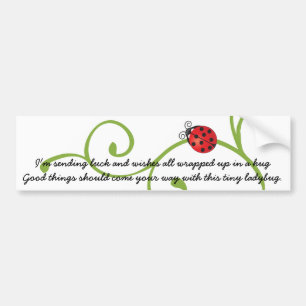 Ladybug on Vine Bumper Sticker