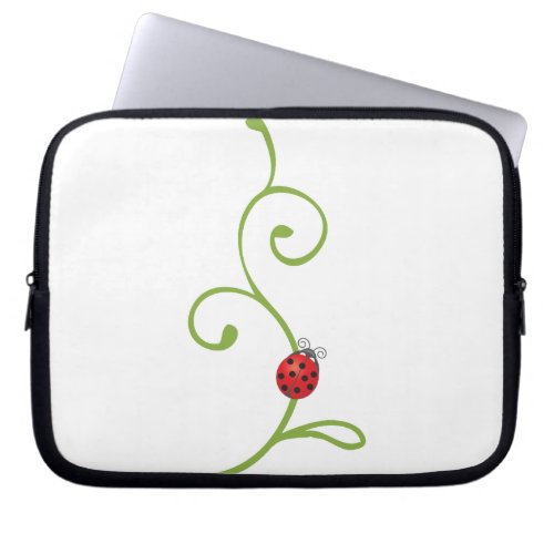 Ladybug on Vine Laptop Sleeve