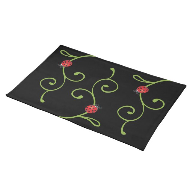 Ladybug on Vine Placemat (On Table)