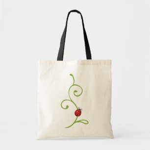Ladybug on Vine Tote Bag