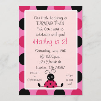ladybug, Our little ladybug is TURNING TWO!We C... Invitation