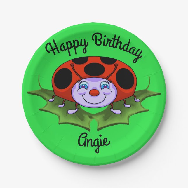 Ladybug Paper Plates (Front)