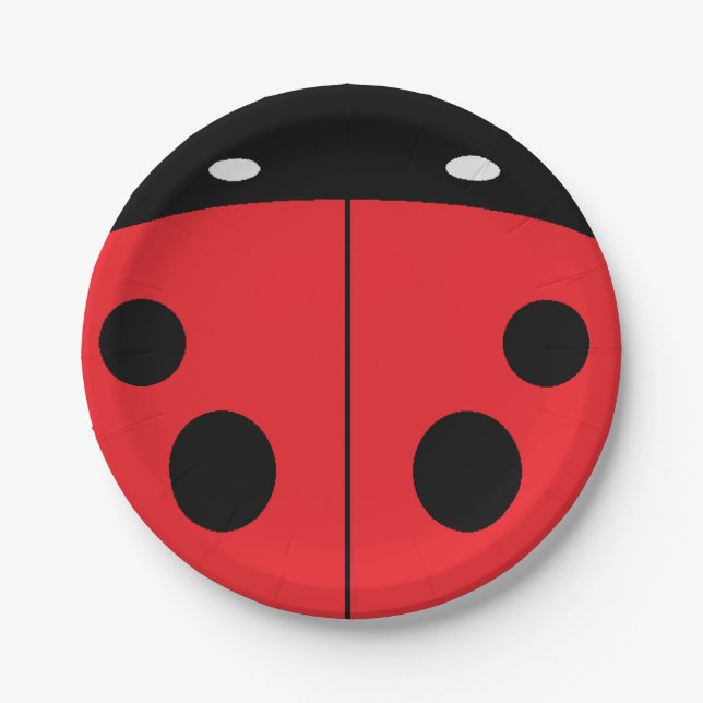 Ladybug  paper plates (Front)