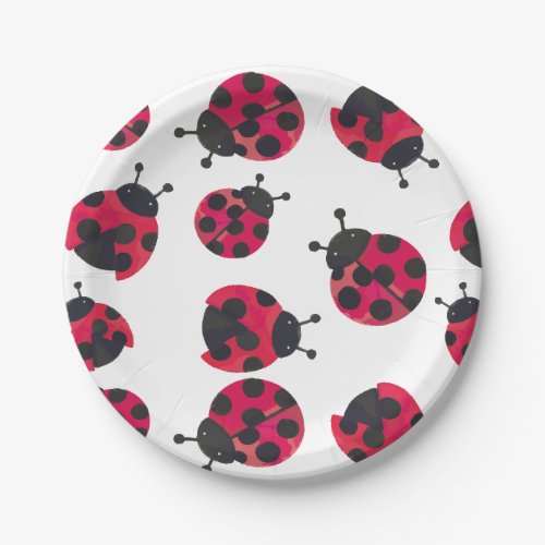 Ladybug Paper Plates