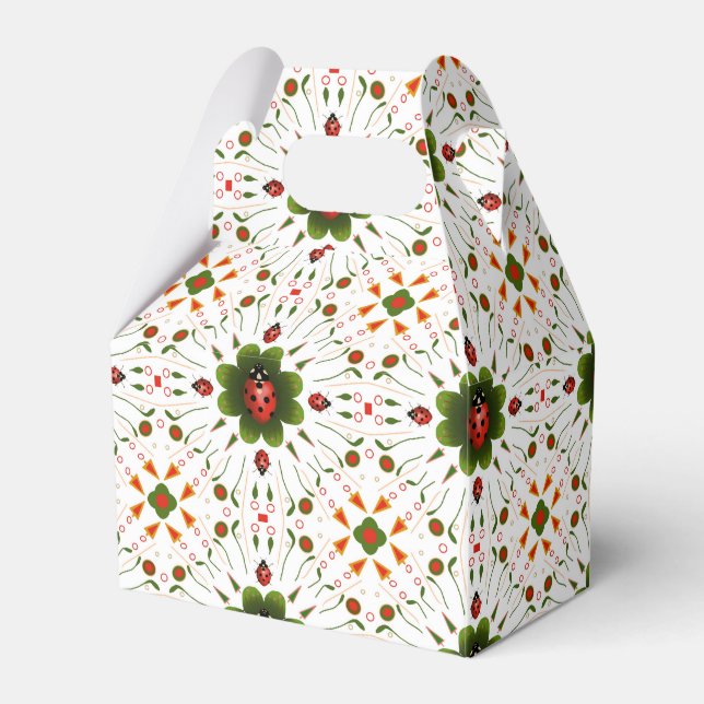 Ladybug Party Favor Boxes (Front Side)
