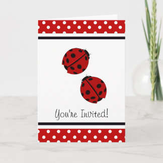 Ladybug Party Invitation