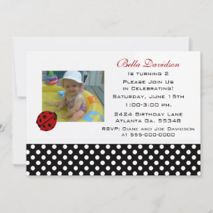 Ladybug Party Invitation