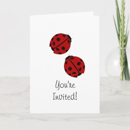 Ladybug Party Invitation