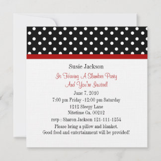 Ladybug Party Invitations