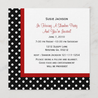 Ladybug Party Invitations