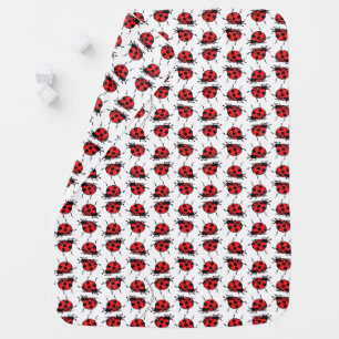 Ladybug Pattern Baby Blanket
