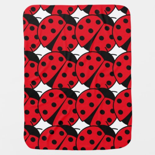 Ladybug pattern     baby blanket