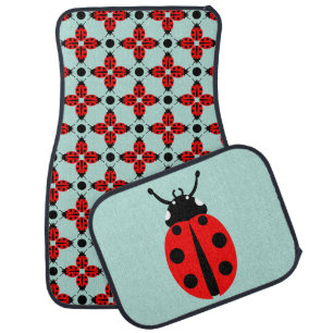 Ladybug Pattern Car Floor Mat