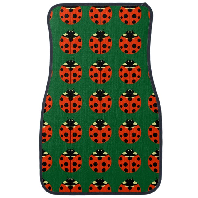 ladybug pattern car mat (Front)