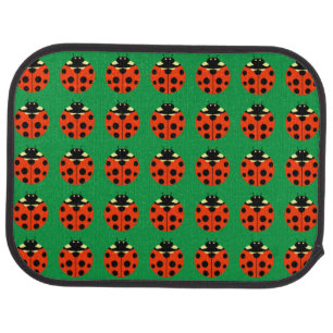 ladybug pattern car mat