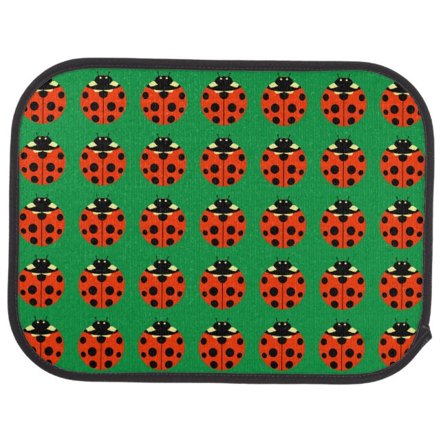 ladybug pattern car mat (Rear)